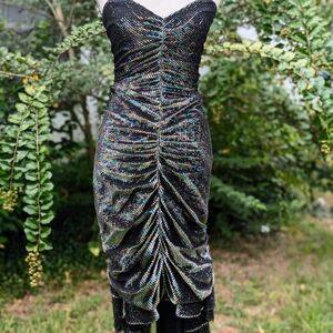 Beautiful Vintage Zum Zum Metallic Dress